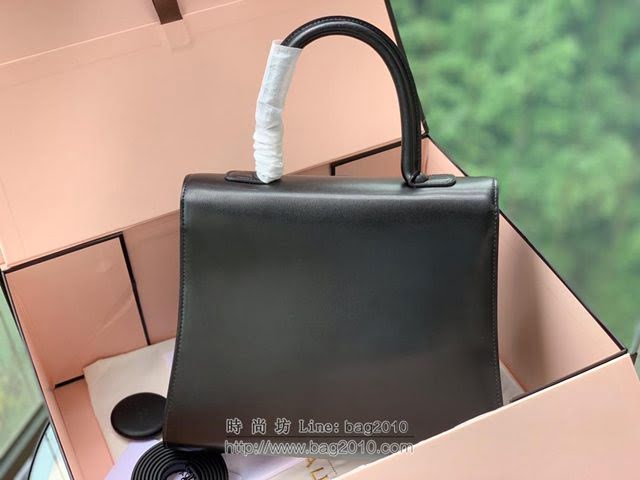 DELVAUX女包 Delvaux Brillant Lunar限量賀歲版 原版牛皮 德爾沃女手提包 女手拎包 DV0028賀歲版黑紅扣  fcs1320